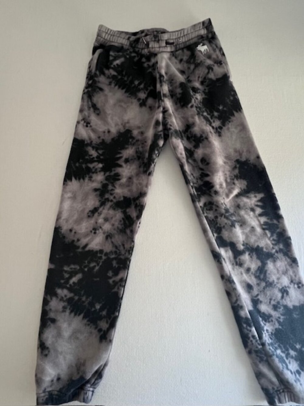 ABERCROMBIE KIDS‎ jogger pants stylish "cloud wash" tie-dye pattern Kids 13/14